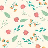 Seamless flower pattern design . Floral print for fabric. vector