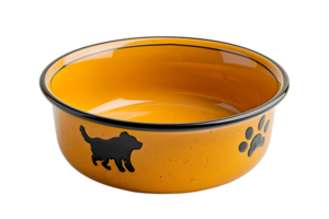 Pet food bowl on transparent background png
