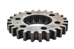 Gear cog wheel on isolated transparent background png