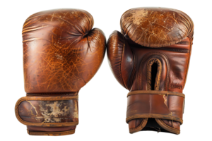 Boxing gloves on isolated transparent background png