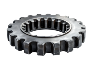 Gear cog wheel on isolated transparent background png