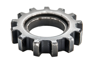 Gear cog wheel on isolated transparent background png