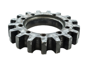 Gear cog wheel on isolated transparent background png