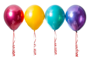 coleção conjunto do colorida balões em transparente fundo png