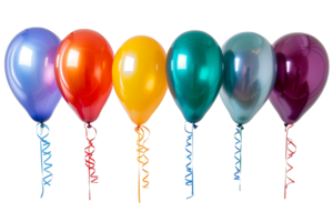 collezione impostato di colorato palloncini su trasparente sfondo png