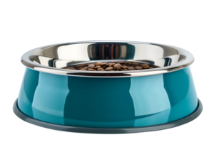 Pet food bowl on transparent background png