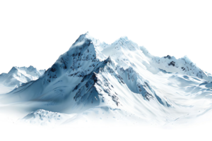 énorme montagnes sur isolé transparent Contexte png