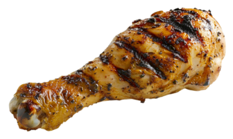 Grilled chicken leg, smoky allure png