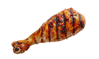 gegrillt Hähnchen Bein, rauchig locken png