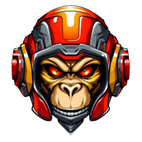 monkey robot cartoon mascot png