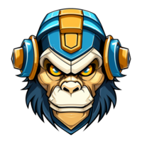 monkey robot cartoon mascot png