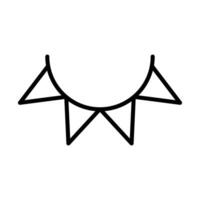 Pennant Line Icon vector