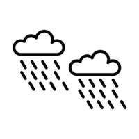 Blizzard line icon vector
