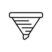 Cone line icon vector