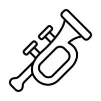 Bugles Line Icon vector