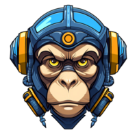 monkey robot cartoon mascot png