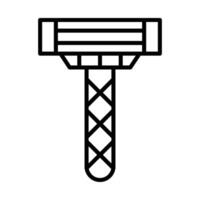 maquinilla de afeitar icono línea icono vector