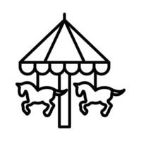 Carousel Line Icon vector