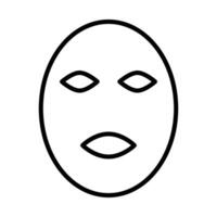 Face mask icon vector
