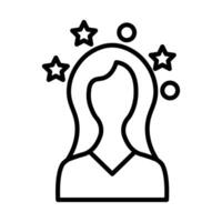 Hair treatment icon Line Icon vector