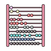 Cartoon Colorful Abacus Icon vector