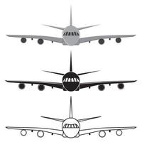 Airplane in the sky isolated illustration vector