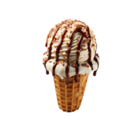 Ice cream with chocolate png