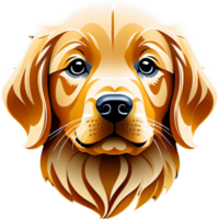 Golden retriever dog puppy dog icon png