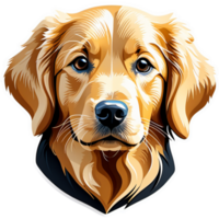 Golden retriever dog puppy icon png