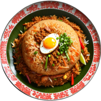 Indonesian traditional food fried rice png