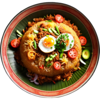 Indonesian traditional food fried rice png