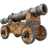 mittelalterlich Kanone, 3d Elemente, transparent Hintergrund png