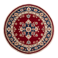 Classic Pattern Round Rugs Isolated on Transparent Background png