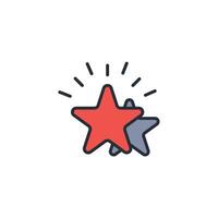 Sea Star icon. .Editable stroke.linear style sign for use web design,logo.Symbol illustration. vector