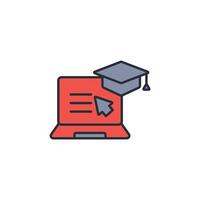 online teaching icon. .Editable stroke.linear style sign for use web design,logo.Symbol illustration. vector