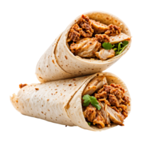 pollo shawarma aislado en transparente antecedentes png