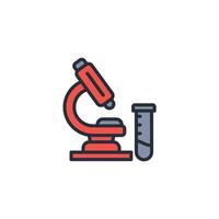 microscope icon. .Editable stroke.linear style sign for use web design,logo.Symbol illustration. vector