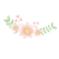 A bouquet of pink flowers png