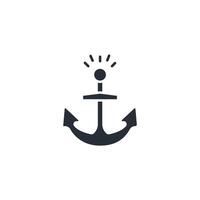 Anchor icon. .Editable stroke.linear style sign for use web design,logo.Symbol illustration. vector