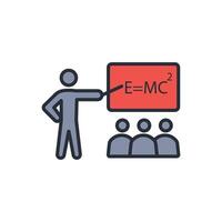 Teaching icon. .Editable stroke.linear style sign for use web design,logo.Symbol illustration. vector