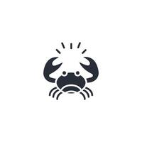 crab icon. .Editable stroke.linear style sign for use web design,logo.Symbol illustration. vector
