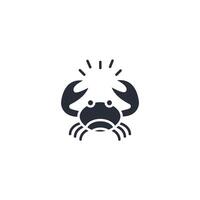 crab icon. .Editable stroke.linear style sign for use web design,logo.Symbol illustration. vector