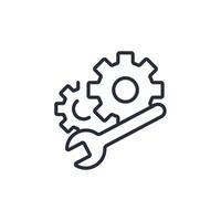 Engineering icon. .Editable stroke.linear style sign for use web design,logo.Symbol illustration. vector