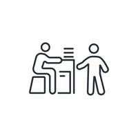 Give Homework icon. .Editable stroke.linear style sign for use web design,logo.Symbol illustration vector