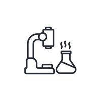 Chemistry icon. .Editable stroke.linear style sign for use web design,logo.Symbol illustration. vector