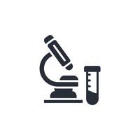 microscope icon. .Editable stroke.linear style sign for use web design,logo.Symbol illustration. vector