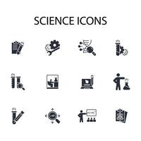 science icon set..Editable stroke.linear style sign for use web design,logo.Symbol illustration. vector