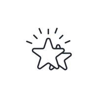 Sea Star icon. .Editable stroke.linear style sign for use web design,logo.Symbol illustration. vector