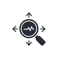 research icon. .Editable stroke.linear style sign for use web design,logo.Symbol illustration. vector
