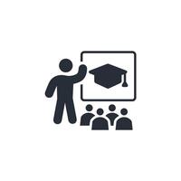 teaching classroom icon. .Editable stroke.linear style sign for use web design,logo.Symbol illustration. vector